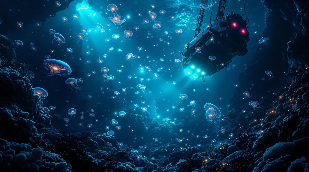 青草影视纪录片：深海发光生物探秘之旅